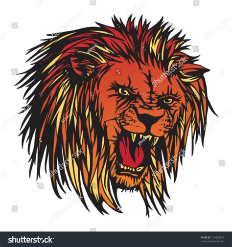 Fearless Lion Stock Vector (Royalty Free) 110425229 | Shutterstock