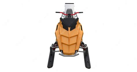 Premium Photo Snowmobile Front View