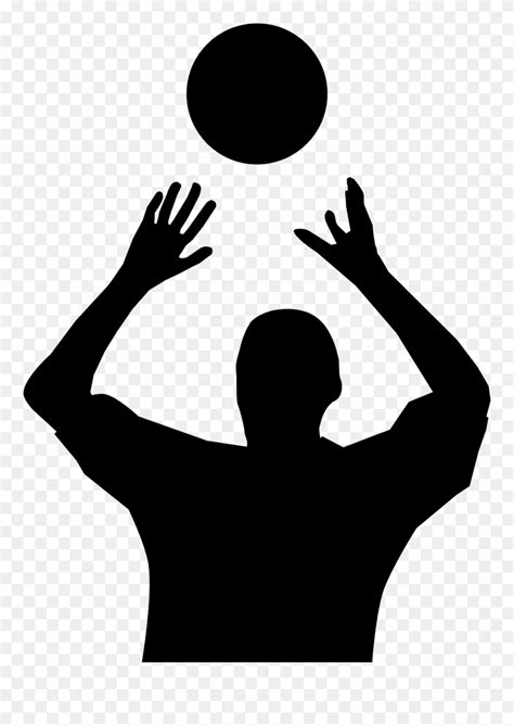 Detail Volleyball Silhouette Clip Art Koleksi Nomer