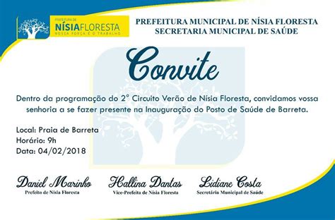 Prefeitura de Nísia Floresta Convite