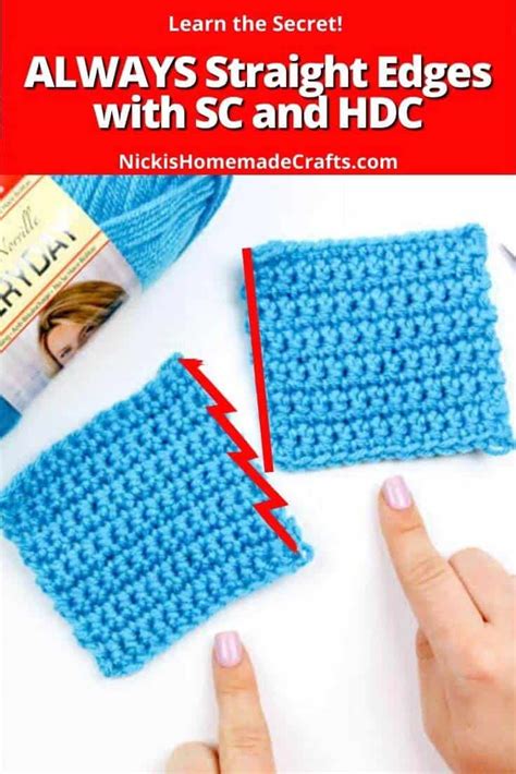 Learn The Secret To Crochet Straight Edges In Sc And Hdc Rows