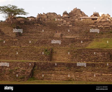 Ruins Of The Archaeological Site Of Tonina A Mayan Palace Complex In