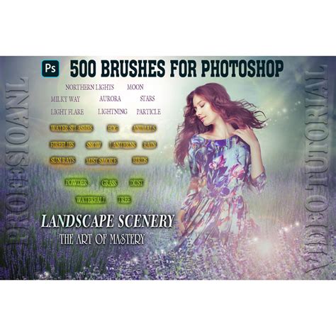 Great Landscape Brushes Photoshop Bundle - MasterBundles