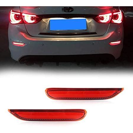 Amazon GTINTHEBOX 3D Optic Red LED Rear Bumper Reflector Brake