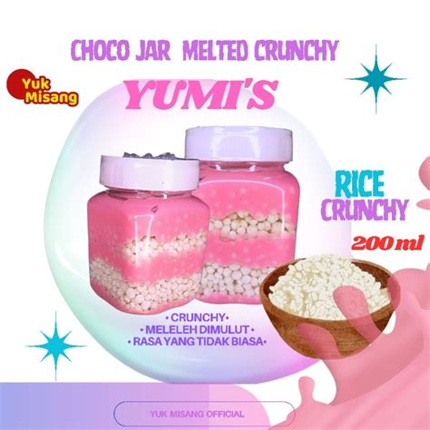 Jual Coklat Lumer Crunchy Choco Jar Rice Crispy Lumer Strawberry