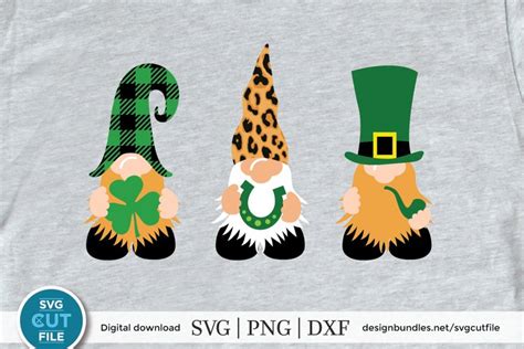 St Patricks Day Svg Leprechaun Gnomes With Lucky Items