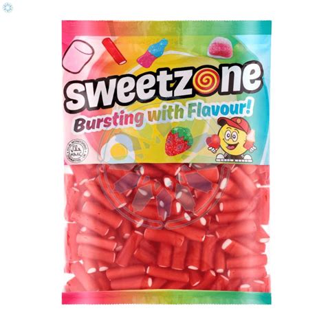 Halal Foods › Halal Sweets › 1kg Sweetzone Mini Sour Strawberry Filled