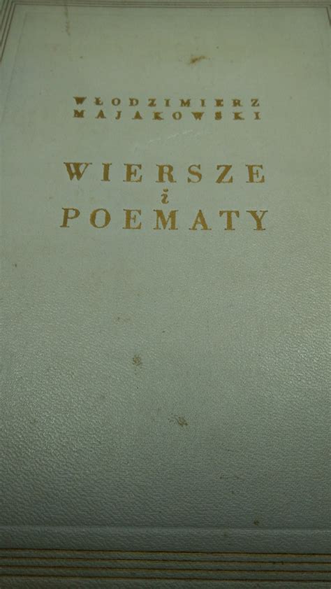 Majakowski Wiersze I Poematy Oficjalne Archiwum Allegro