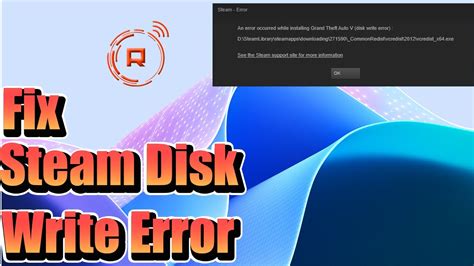 How To Fix Steam Disk Write Error Youtube