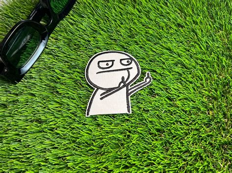 Fuck You Patch Embroidery Patches Iron On Embroided Middle Finger Meme Patche Work Patches For
