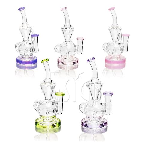 Esigo China Wholesale Portable Small Glass Oil Dab Rig Smoking Shisha Hookah Glass Water Pipes