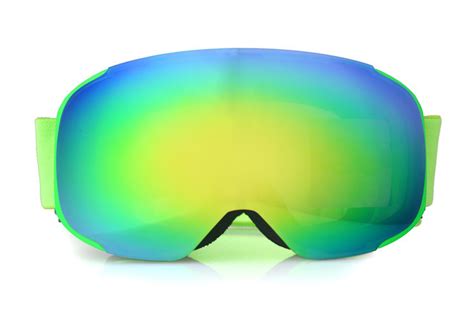 Rainbow Mirrored Ski Goggles Fashionable Safety Protective Durable Pc Mesh