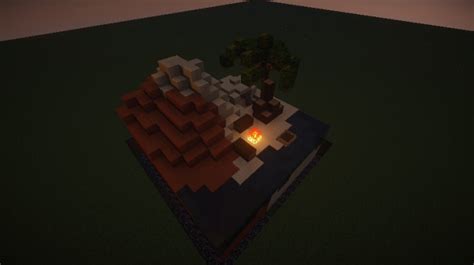 Creative Plot Desert Island Minecraft Map