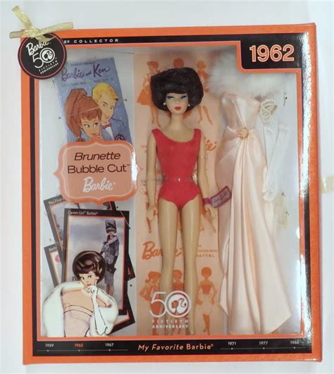RARE Barbie Repro Brunette Bubble Cut My Favorite Barbie Th Anniversary Doll Hobbies Toys