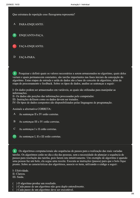 prova 1 Metodologia Científica fil13 Avaliação II Individual Flex