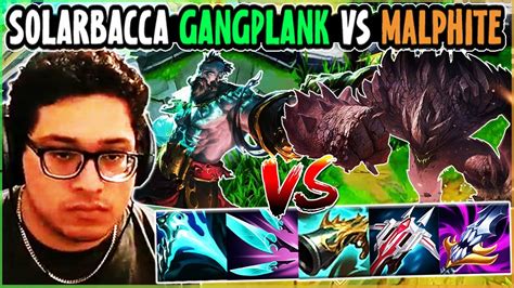 SOLARBACCA Gangplank Vs Malphite Top NA Master Patch 14 6 YouTube