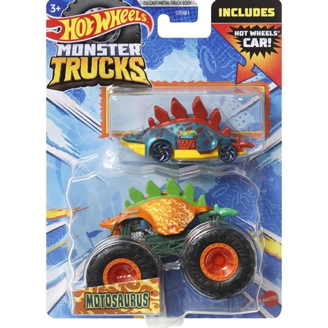 Mattel Hot Wheels Monster Trucks 1 64 Pack 4 Motosaurus GRH81 HKM10 Toys Shop Gr