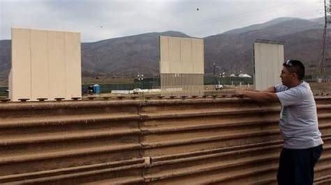 Mira Los Prototipos Casi Listos Del Muro Fronterizo De Donald Trump