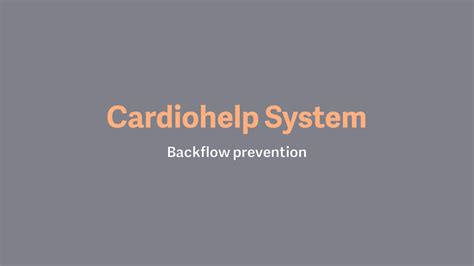 cardiohelp backflow prevention