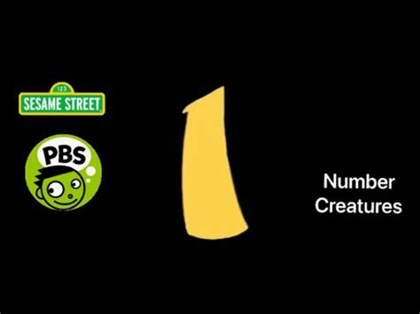 Sesame Street Number Creatures 1 Fanmade YouTube