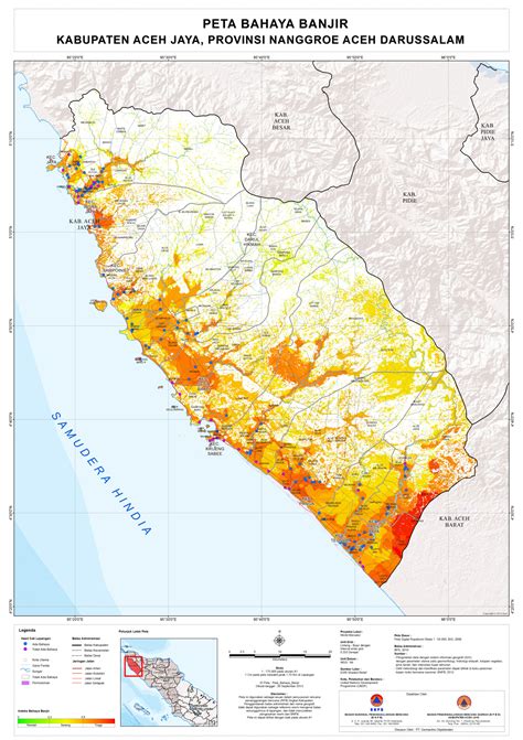 Peta Bahaya Banjir Kabupaten Aceh Jaya