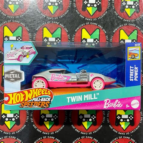 Hot Wheels Pullback Speeders Twin Mill Barbie Shopee Malaysia