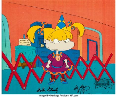 Rugrats Tommys First Birthday Angelica Pickles Production Cel Signed By