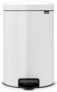 Brabantia Poubelle P Dale Newicon Avec Seau En Plastique L Blanc