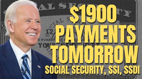 1900 Checks Arrive TOMORROW For Social Security Beneficiaries Social