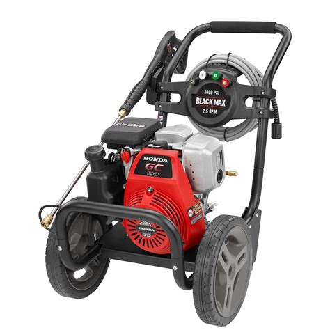 BLACK MAX 3000 PSI Gas 2 5 GPM Honda Motor Pressure Washer