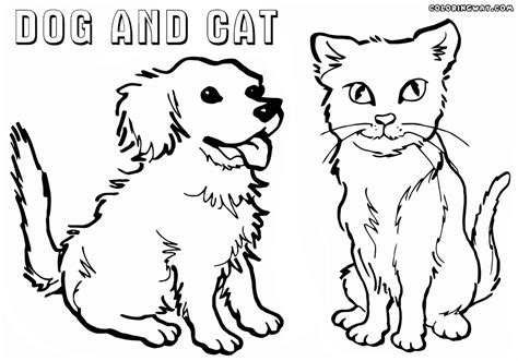 Cat And Dog Coloring Pages Coloring Pages To Download And Print