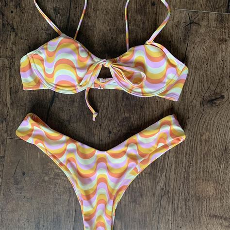 Aurelle Top And Bottoms Size S Bikini Never Worn Depop