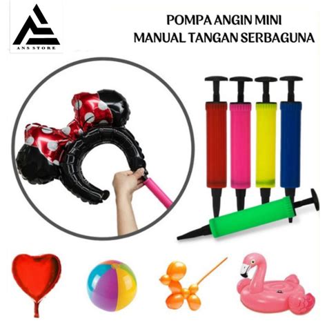 Jual Pompa Angin Mini Manual Tangan Pompa Balon Pelampung Renang Ban