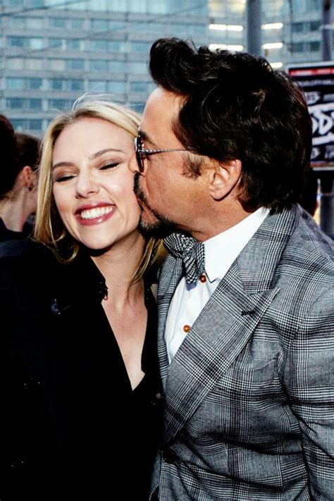 Scarlett Johansson And Robert Downey Jr Moscow 2012 Marvel Actors