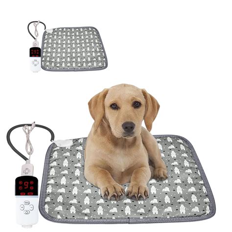 Nhthy Adjustable Temperature Dog Heating Pad With Safe Wire Indoor Pet