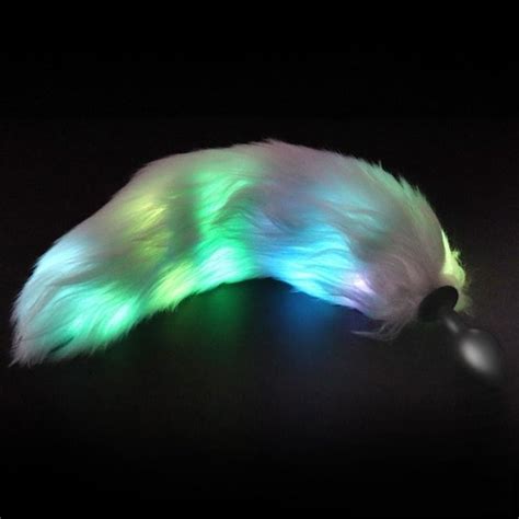 Plug Anal Calda Que Brilha Azul