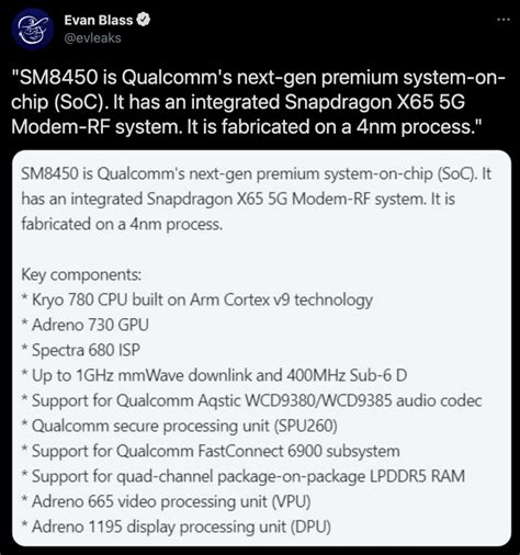 Snapdragon 895 อาจผลิตบนสถาปัตยกรรม 4nm ใช้ Cpu Armv9 และได้ Leica มาช่วยพัฒนา Isp Droidsans