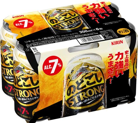 キリン のどごし Strong 350ml缶 6缶パック｜酒類・飲料・加工食品・アルコールの卸・販売【株式会社 岡村】