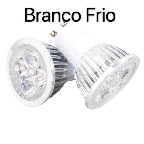 10 lâmpada Dicróica Led 5w Gu10 Branco Frio 6500k Bivolt Faz a Boa