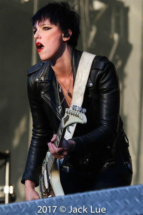 Pin By Gams On Lzzy Hale Lzzy Hale Leather Jacket Halestorm