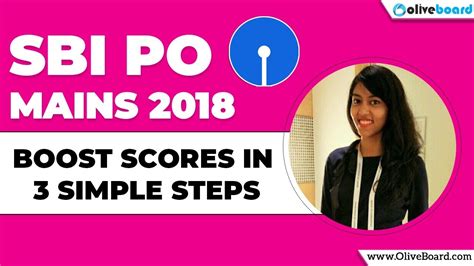 Sbi Po Mains How To Increase Scores In 3 Simple Steps Youtube