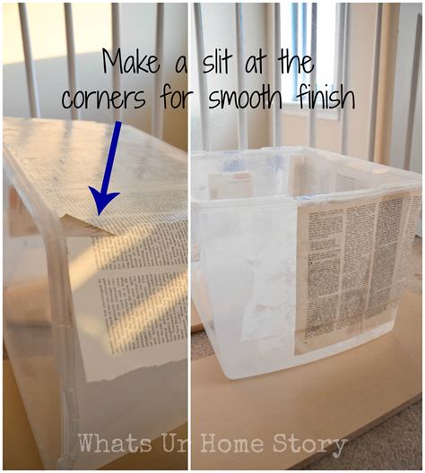 Plastic Storage Bin Makeover Whats Ur Home Story