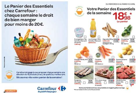 Carrefour lanza una cesta de la compra básica por 30