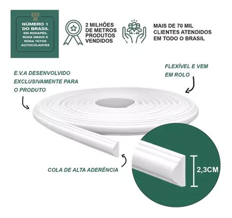 Rodameio Autocolante Flex Eva 2 5cm 7 5 Metros Brinde Rm61