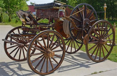 1890s Leadville Co Pj Cooney Fire Hose Carriage