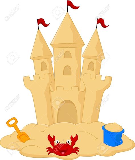 Image Result For Sand Castle Template Castle Cartoon Sand Castle