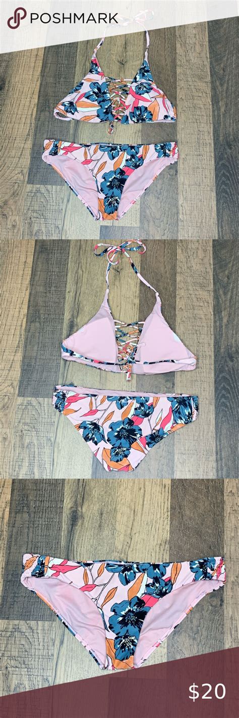 Billabong Pink Floral Bikini Pink Floral Bikini Floral Bikini Bikinis