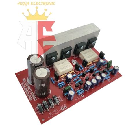 Jual Kit Power Amplifier Ocl Watt Stereo Plus Regulator Shopee