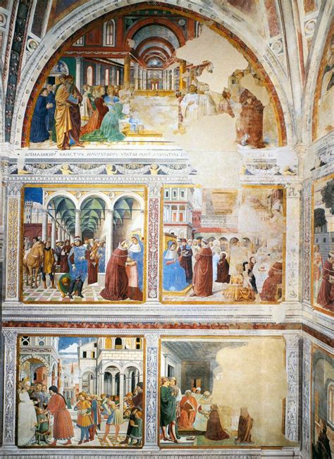 Fresco Cycle Of St Augustine In The Santagostino San Gimignano 1464 65