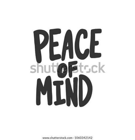 Peace Mind Sticker Vector Social Media Stock Vector Royalty Free